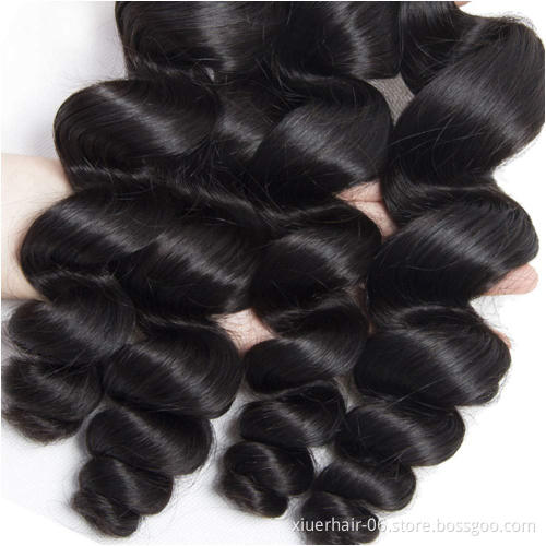 Brazilian Hair Bundles Loose Wave 10a Grade Hair Peruvian Virgin 100% Human Hair Bundle Deals